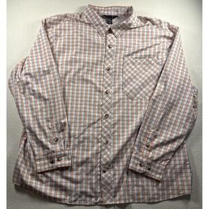 Duluth Trading Alaskan Hardgear Mens 3XL Plaid Long Sleeve Button Up Vented